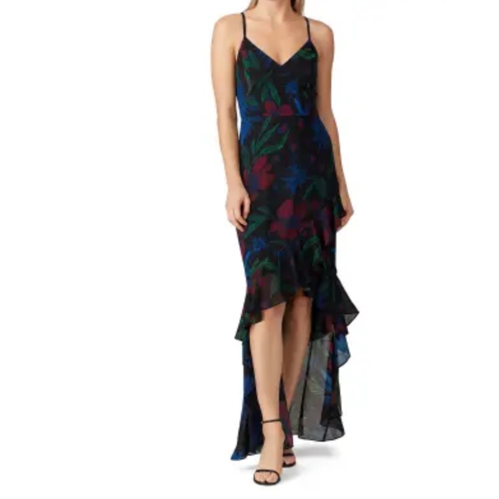 Badgely Mischka ruffle dress